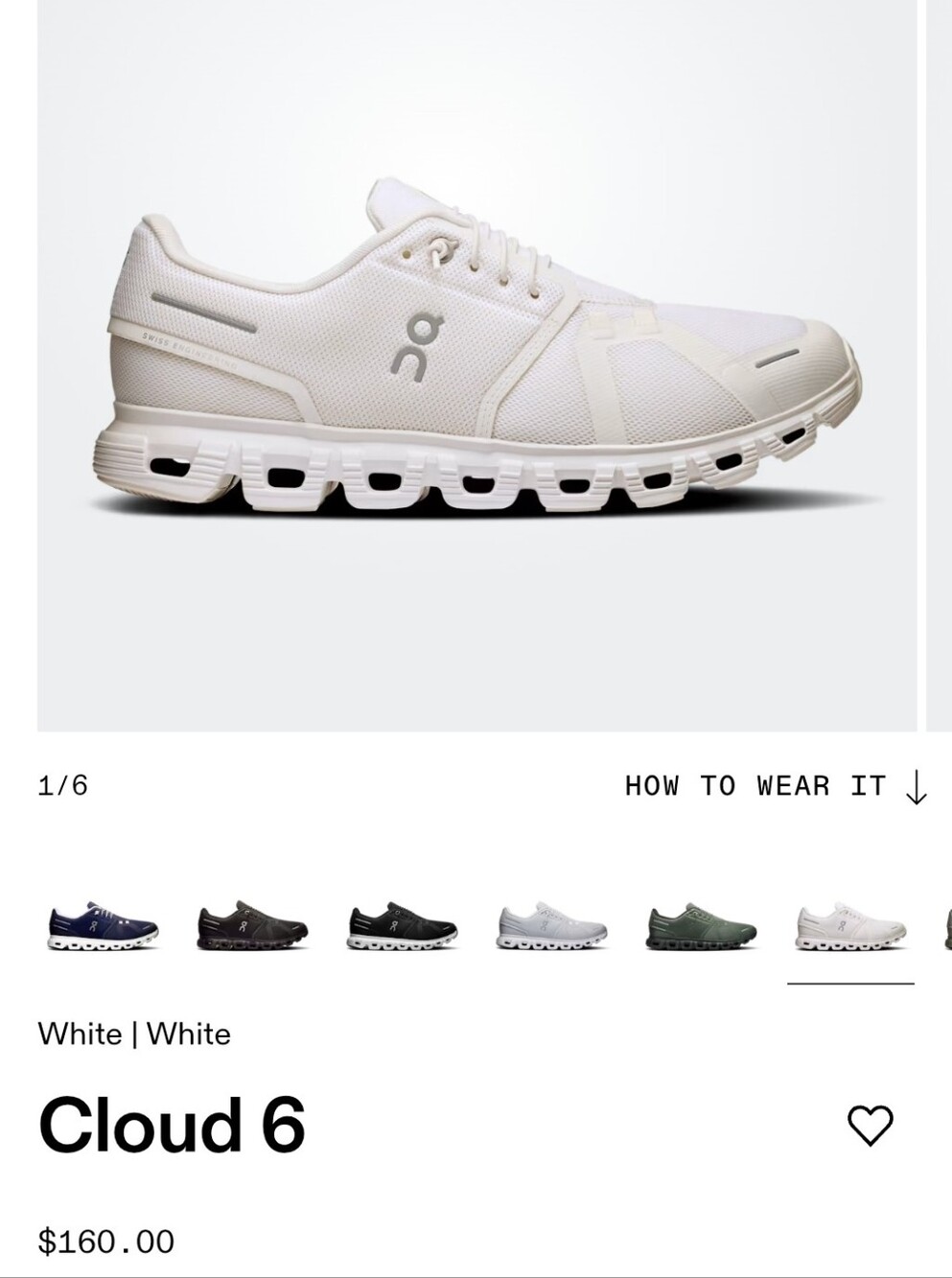 On Cloud 6 Sneakers White